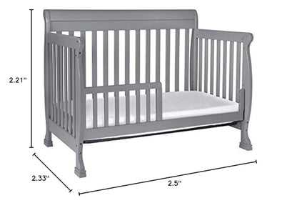 DaVinci Kalani 4-in-1 Convertible Crib in Grey, Greenguard Gold Certified