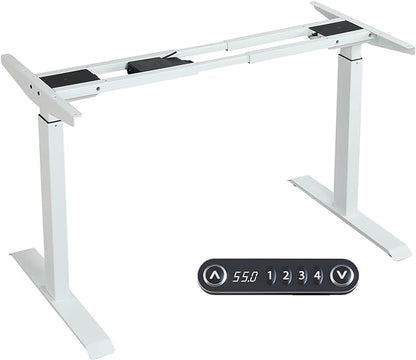 Radlove Dual Motor Height Adjustable Standing Desk Frame, Adjustable Desk Legs for 48'' to 70'' Desk Tops, Home Office Sit Stand Desk Base, Heavy Duty 265 lb Load Capacity for Home Office