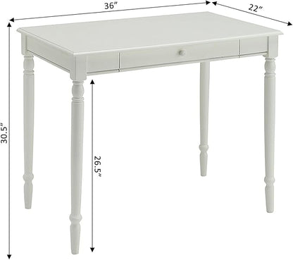 Convenience Concepts French Country Desk, White