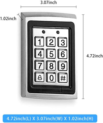 Olideauto Electric Can Opener for Disabled+550LBS Electric Strike+Waterproof Metal Access Keypad+Metal Push Switch
