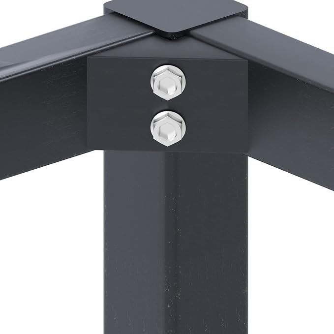 sogesfurniture Computer Desk 63 inches Large Size Office Desk Gaming Desk Computer Table with BIFMA Certification Sturdy Office Desk Writing Desk,Teak with Black Leg BHUS-AC3BB-160