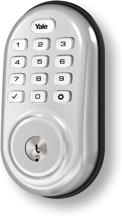 Yale Security Assure Lock - Keypad Door Lock in Satin Nickel