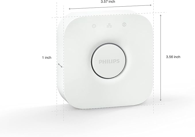 Philips Hue Bridge - Unlock the Full Potential of Hue - Multi-Room and Out-of-Home Control - Create Automations and Zones - Secure, Stable Connection Won't Strain Your Wi-Fi - Works with Voice, Matter