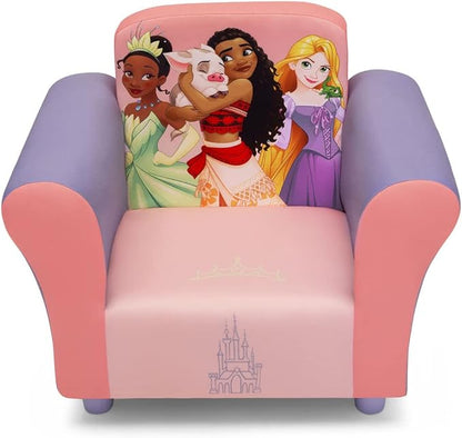 Delta Children Kids Character Upholstered Chair, Disney Princess