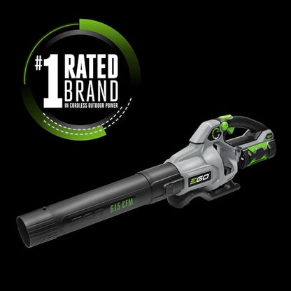 EGO Power+ LB6150 615 CFM Variable-Speed 56-Volt Lithium-ion Cordless Leaf Blower - Battery and Charger Not Included, black