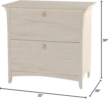 Bush Furniture Salinas Lateral File Cabinet, Farmhouse 2 Drawer File Cabinet for Home Office