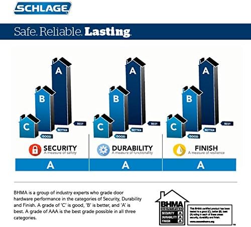 SCHLAGE BE469ZP CAM 625 Connect Smart Deadbolt With Alarm Inbuilt Camelot Trim In Bright Chrome