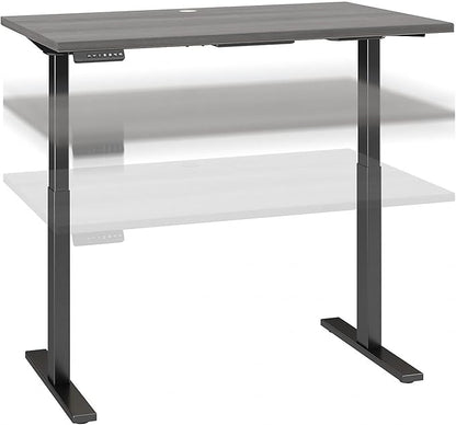 Bush Business Furniture Move 60 Electric Ergonomic Sit-Stand Computer Table for Home and Professional Office, 48W x 24D, Platinum Gray