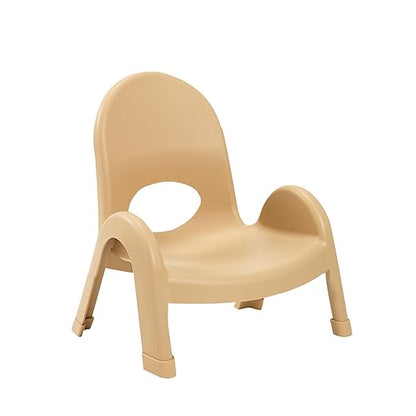 Angeles Value Stack Kids Chair, Natural Tan - 5"H, AB7705NT, Preschool and Daycare Flexible Seating, Classroom Desk Chair for Toddlers, Girls and Boys, 1-Pack