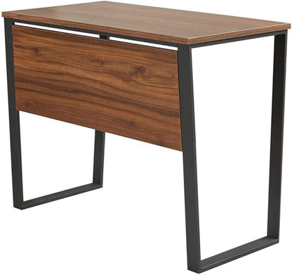 510 DESIGN Carlyle Home Office Computer Desk for Small Spaces - Industrial Wooden Top Writing Table with Sturdy Metal Legs, Living Room Furniture, Easy Assembly, 38" W x 22" D x 30" H, Dark Coffee