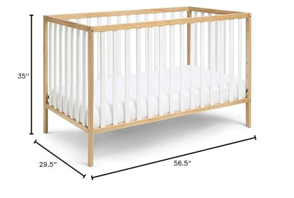 Baby Cache Deux Remi Island 3-in-1 Convertible Crib (Do Re Me) Natural & White