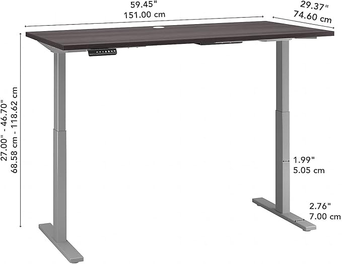 60W x 30D Height Adjustable Standing Desk