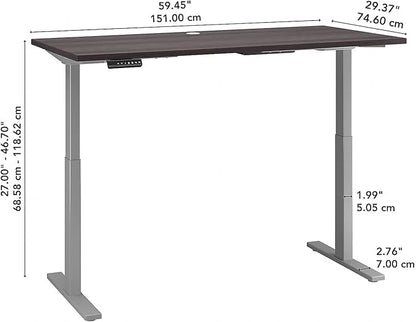 60W x 30D Height Adjustable Standing Desk