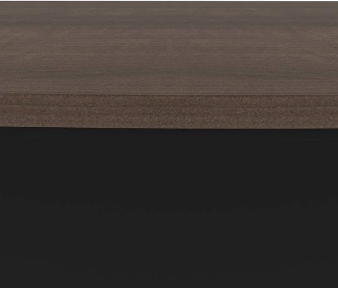 Bestar Connexion Desk Shell, 72W, Antigua & Black