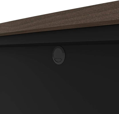 Bestar Connexion Desk Shell, 72W, Antigua & Black