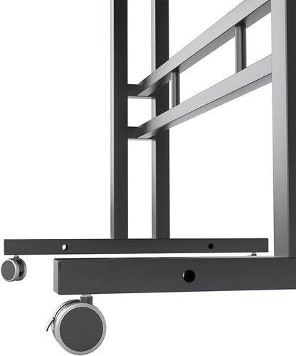 soges 23.6inches Height Adjustable Desk Laptop Desk on The Wheels, Rolling Stand Up Desk Computer Desk Adjustable Standing Desk Sit and Stand Desk Portable Laptop Table, Black