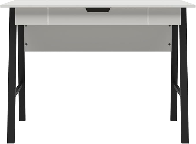Ameriwood Home Oxford Computer Desk with Drawer, White/Black