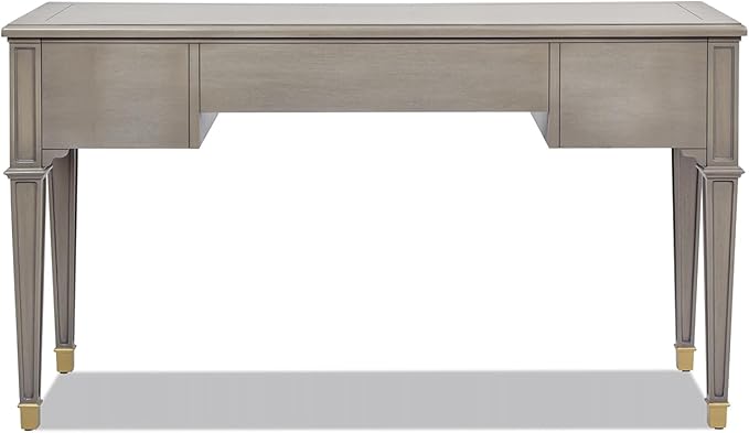 Jennifer Taylor Home Dauphin 55" 3-Drawer Wood Executive Desk, Grey Cashmere
