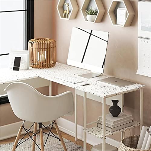 Ameriwood Home Berkeley L Desk, Terrazzo
