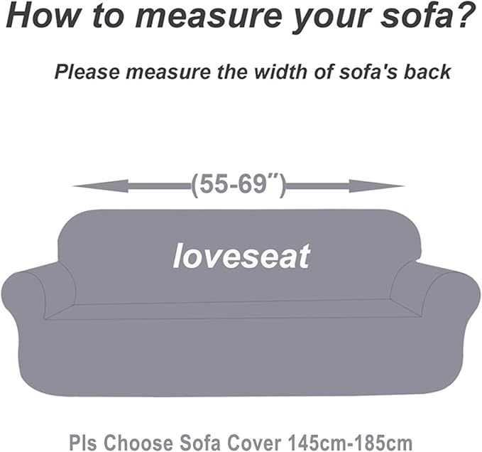 Mybedsoul Christmas Sofa Cover Santa Claus Printed Sofa Couch Cover Washable Furniture Protector with Elastic Bottom Xmas Home Room Festival Decoration(2 Seater/Loveseat)