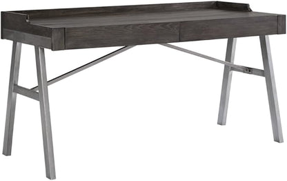 Signature Design by Ashley Raventown Urban 60" Home Office Desk, Weathered Brown