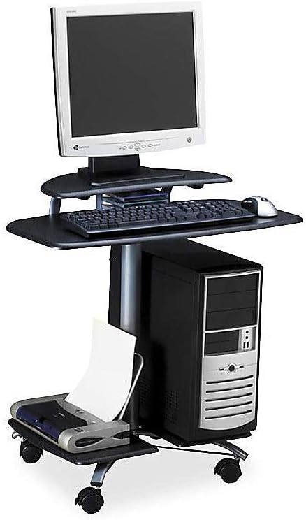 Mayline Mobile Computer Workstation, 28-1/2 by 26 by 29-1/2", Anthracite