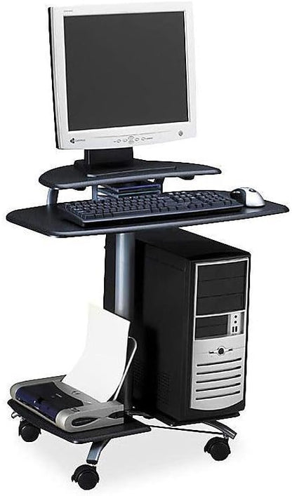 Mayline Mobile Computer Workstation, 28-1/2 by 26 by 29-1/2", Anthracite
