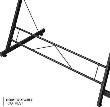 MoNiBloom L Shaped Computer Desk Corner Table with Metal Frame, L Desk Workstation for Home Office, Space-Saving, White