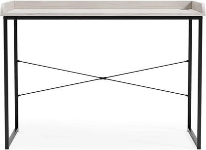 Signature Design by Ashley Bayflynn 32" Modern Home Office Desk, White & Black