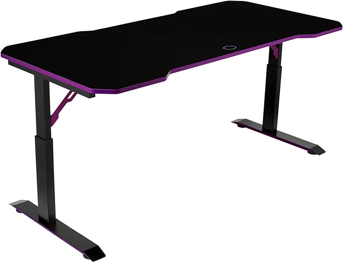 Cooler Master GD160 PC Gamimg Desk, Onesize, Black, Purple