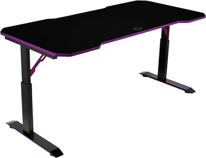 Cooler Master GD160 PC Gamimg Desk, Onesize, Black, Purple