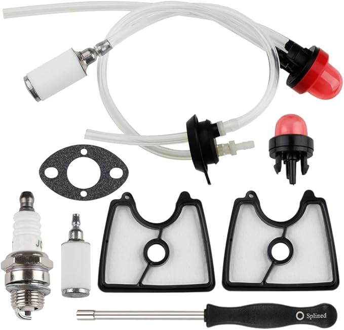 HUZTL 581798001 Fuel Line Kit Air Filter Kit Adjustment Tool for Husqvarna 125B 125BX 125BVX Leaf Blower