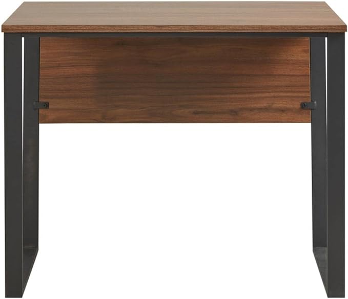 510 DESIGN Carlyle Home Office Computer Desk for Small Spaces - Industrial Wooden Top Writing Table with Sturdy Metal Legs, Living Room Furniture, Easy Assembly, 38" W x 22" D x 30" H, Dark Coffee