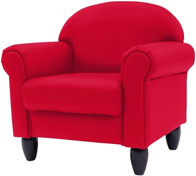 Children's Factory As We Grow Toddler Chair, Red, CF805-196, Flexible Seating for Daycare or Preschool, Kids Reading Chair, Playroom Furniture
