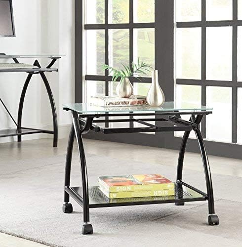 OSP Designs NWP30-BK Office Star Newport Powder Coated Steel Frame Mobile File Holder, Black