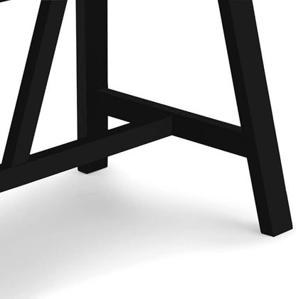 SIMPLIHOME Dylan SOLID WOOD Modern Industrial 60 inch Wide Home Office Desk, Writing Table, Workstation, Study Table Furniture in Black