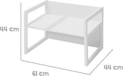 Roba Country-Farmhouse: Bench-White Wood Seating