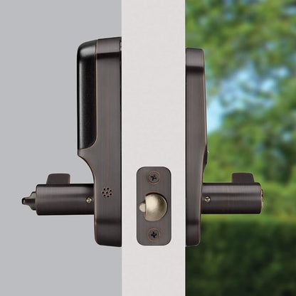 Yale Assure Lever, Wi-Fi Smart Door Lever (for Doors with no deadbolt) - Works with Yale Access App, Amazon Alexa, Google Assistant, HomeKit, Phillips Hue and Samsung SmartThings, Bronze