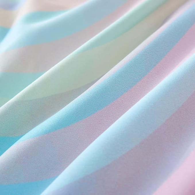 tie dye Queen Comforter Set,Queen Comforter Set for Girls,Pink Comforter Set for Kids Teens,Kids Queen Bedding Set for Girls,Colorful Rainbow Bedding Set for Girls