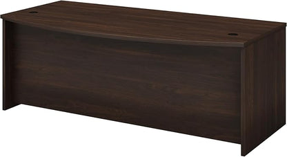 Bush Business Furniture Studio C 72-inch W Bow Front Computer Desk, Black Walnut (SCD172BW)
