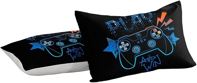 Gaming Comforter for Boys Teen,Game Contoller Bedding Set for Boys Kids,Down Alternative Comforter for All Season,Gamer Home Decor for Boys Comforter Set (Comforter-Game21, Twin)