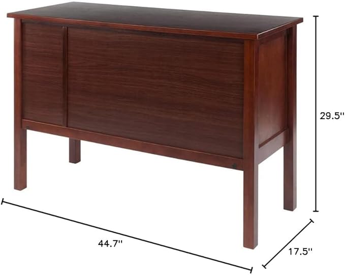 Winsome Wood Emmett Writing Desk, Walnut