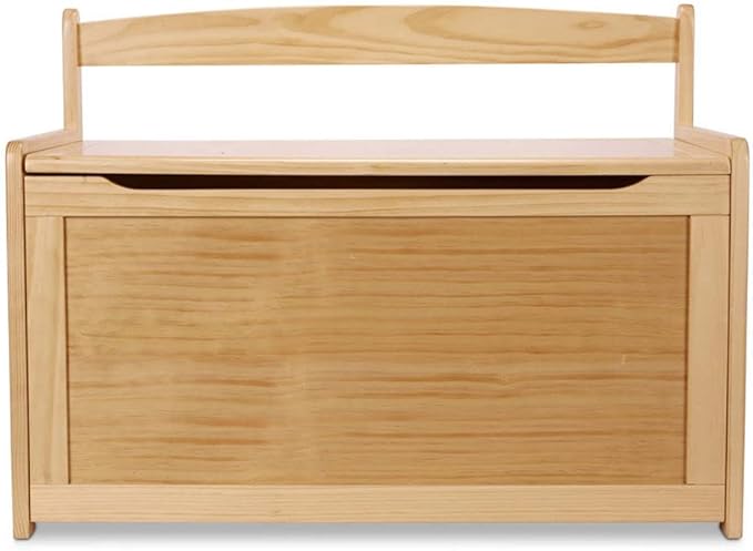 Melissa & Doug- Light Wood Furniture for Playroom, Blonde - Kids Wooden Toy Box Storage Organizer, Children's Furniture Toy Chest