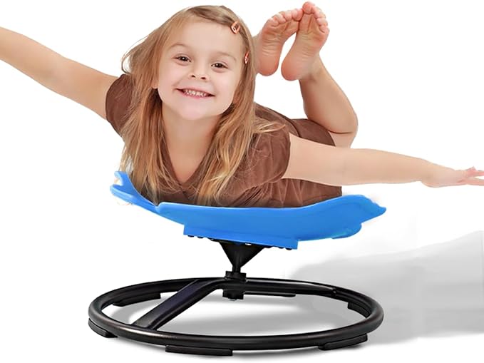 Kids Swivel Chair Sensory,Autism Chairs for Kids,Sensory Spinning Chair for Kids Autism,Toddler Coordination Sensory Products for Ages 3 Years and UP,Gifts for Kids with Autism (Blue)