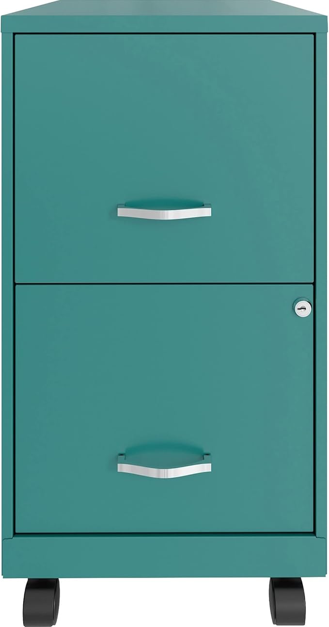 LYS SOHO File/File Mobile Cabinet, Teal