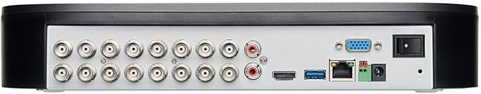 Lorex D441A62B 16 Channel 1080p Analog HD 2TB Security System DVR with Advanced Motion Detection Technology and Smart Home Voice Control, Black