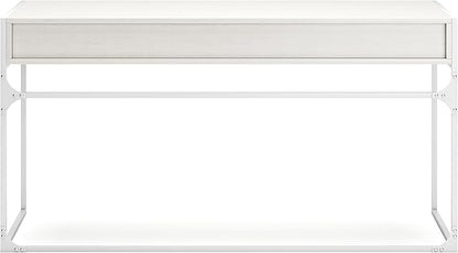 Signature Design by Ashley Deznee Modern Home Office Desk with 2 Drawers, White