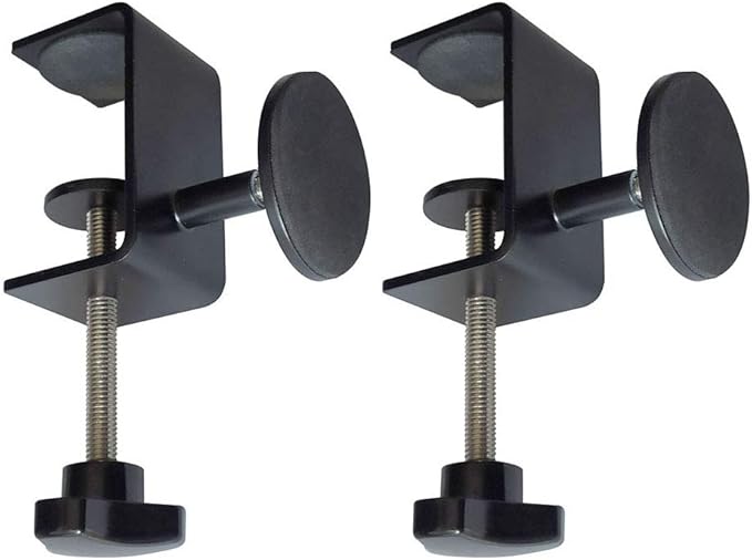 2 pcs Desk Table Wall Adjustable Protective Spacer, Desk Table Tops Wall Spacer (Black)