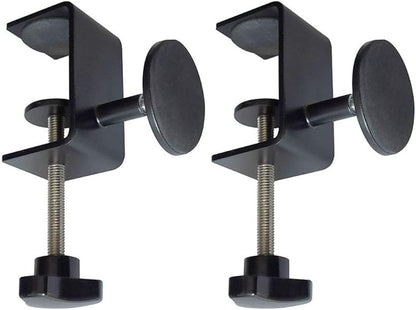 2 pcs Desk Table Wall Adjustable Protective Spacer, Desk Table Tops Wall Spacer (Black)