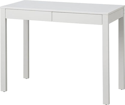 Target Marketing Systems Gabby Home Office, Study Room, Vanity or Bedroom, Computer 2 Drawers, Contemporary Style Desk with Storage, 40” x 20”, White